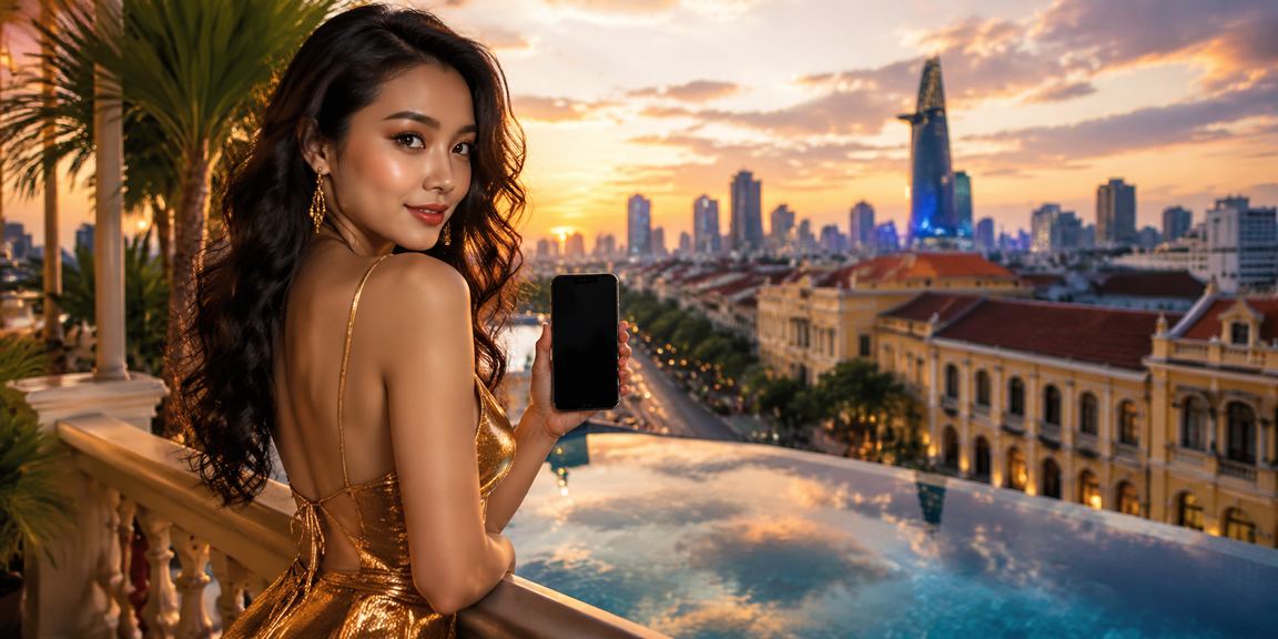 Người dùng Hồ Chí Minh đăng nhập casino trực tuyến trên điện thoại tại bãi biển